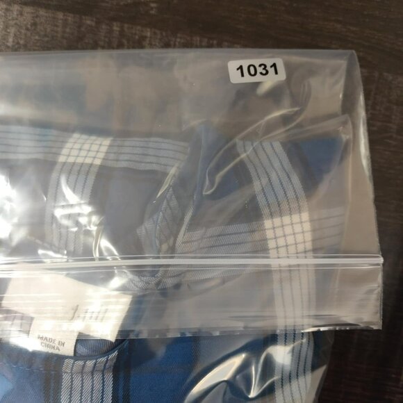 J. Jill Women M Blue Plaid Atlantic Plaid Timeless Tartan Vibe Relaxed Comfy Top - Picture 12 of 12